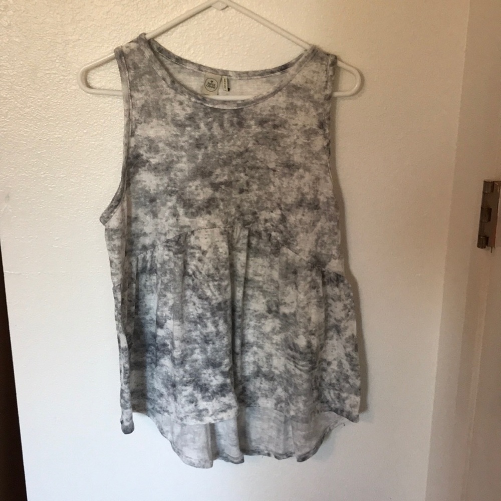 Paper Crane Grey and White Tie-Dye Shirt Size L